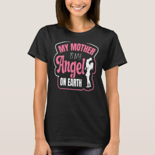 T-shirt Fête des mères Ma mère est mon ange sur Terre