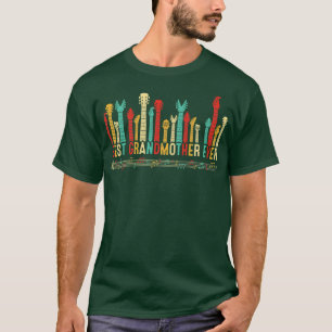 T-shirt Fête des mères Meilleure grand-mère Jamais Guitare