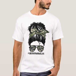 T-shirt Fête Des Mères Messager Bun Braap Maman Vie Camo F