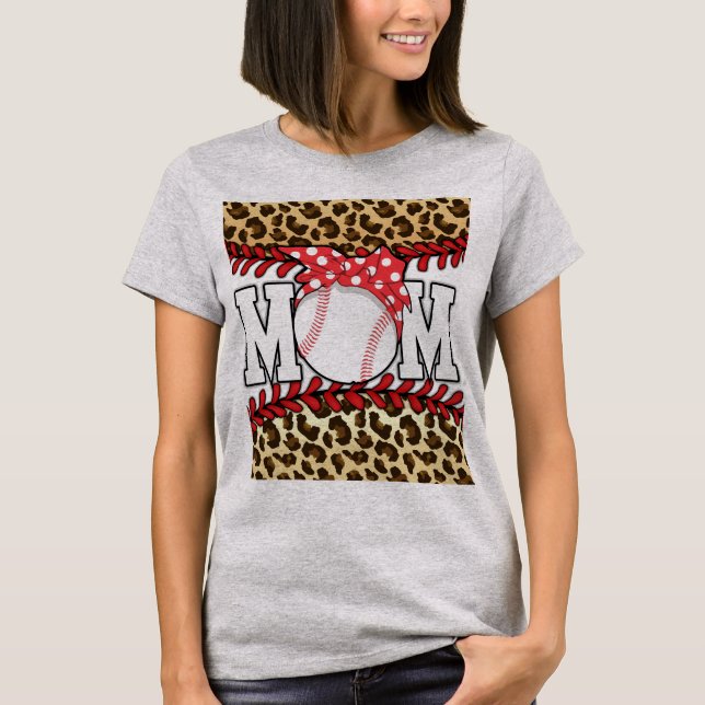 T-shirt Fête des Mères Messy Hair Baseball (Devant)