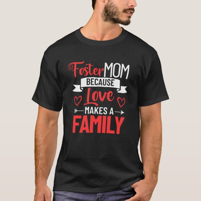 T-shirt Fête des mères nourricières Soins d'accueil Amour  (Devant)