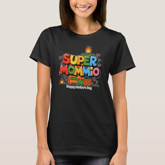 T-shirt Fête des mères Super Mommio Cool Maman (Devant)