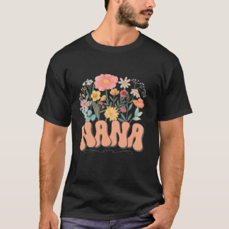 T-shirt Fête des mères Super Nana Famille Florale Hippie W