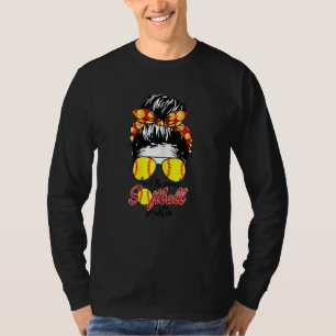 T-shirt Fête des mères Tante de softball haute et fière Ta