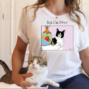 T-shirt Fête des mères Tuxedo Chat