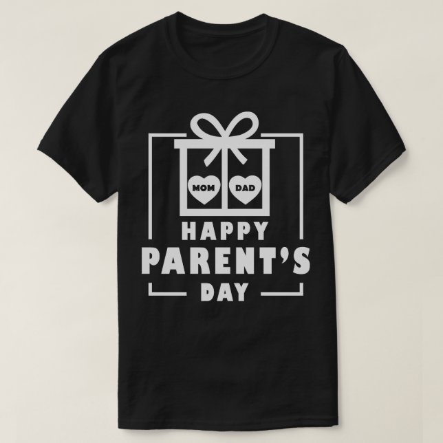 T-shirt fête des parents heureux (Design devant)