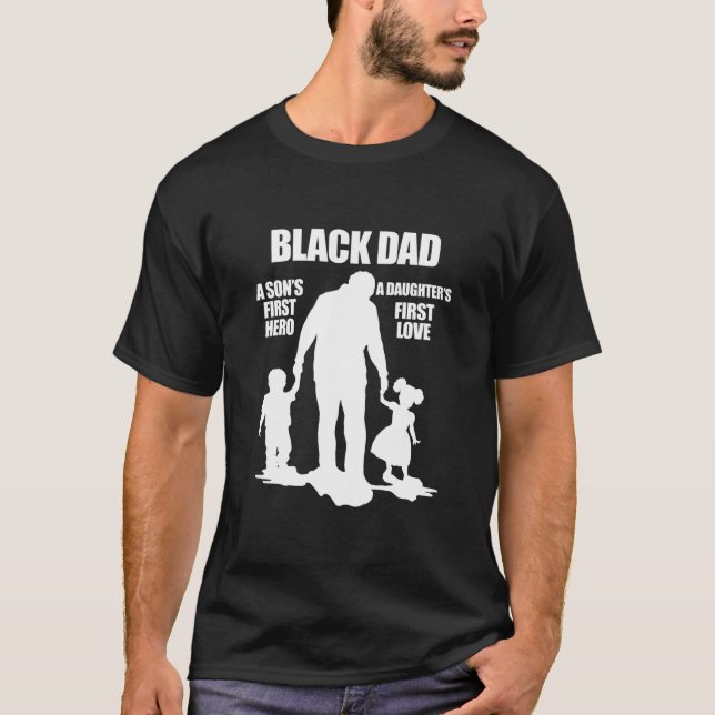 T-shirt Fête des pères afro-américaine noire Afrocentrique (Devant)