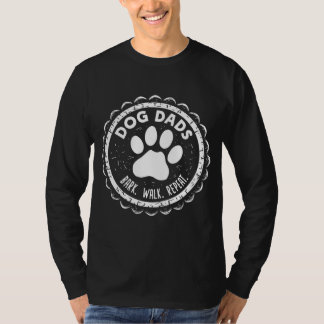 T-shirt Fête des pères Badge Chien Dads
