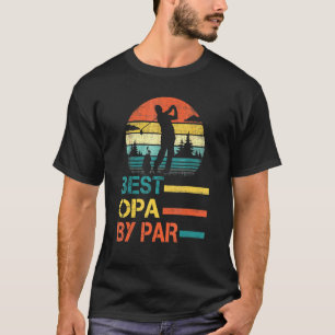 T-shirt Fête des pères Best Opa Par Par Golf Pour Papa Gra