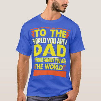 T-shirt Fête des pères, Bester Papa der Welt