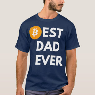 T-shirt fête des pères Bitcoin meilleur papa jamais drô