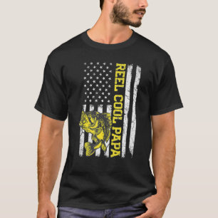 T-shirt Fête des Pères Bob Papa Poisson Drapeau Américain