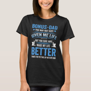 T-shirt Fête des pères Bonus Papa De Fille Fils Femme
