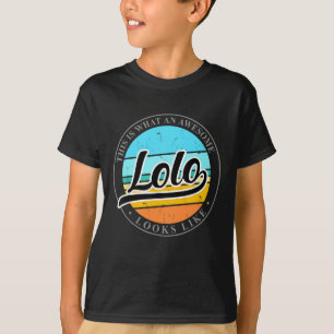 T-shirt Fête des pères cadeau d'anniversaire pour Lolo Fil