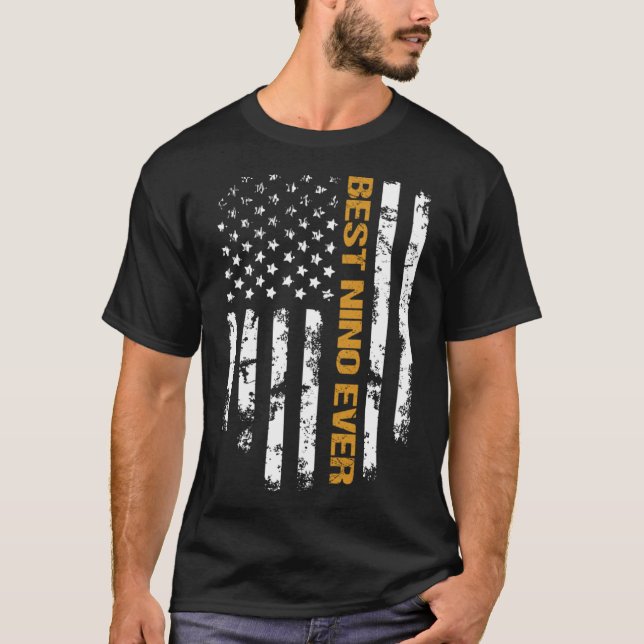 T-shirt Fête des pères Chemise Meilleur Nino Jamais US Ame (Devant)