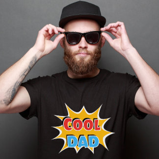 T-shirt Fête des pères Comic Cool de livre Papa Mens