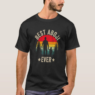 T-shirt Fête des pères coréenne Mens Meilleur Aboji Jamais
