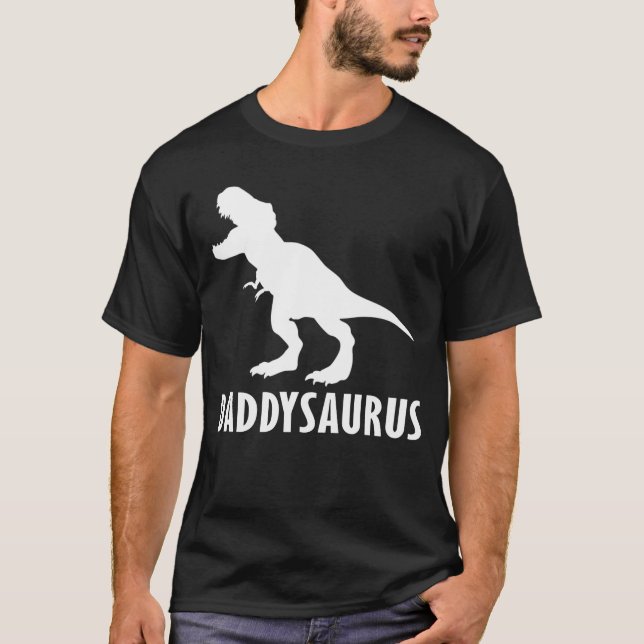 T-shirt fête des pères daddy dinosaur (Devant)