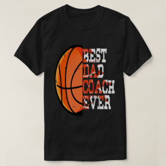 T-shirt Fête des pères de basket, meilleur entraîneur père