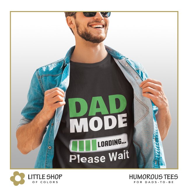 T-shirt Fête des pères de la barre d'état de chargement en (Créateur téléchargé)