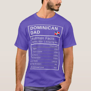 T-shirt Fête des pères de la nutrition papa dominicain