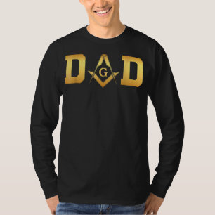 T-shirt Fête des pères de papa Masonic Mens