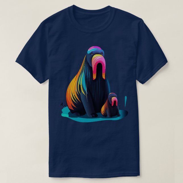 T-shirt Fête des pères de Walrus (Design devant)