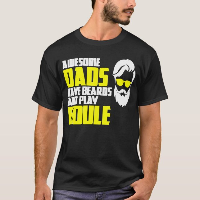 T-shirt Fête des pères design du joueur de Boule disant je (Devant)