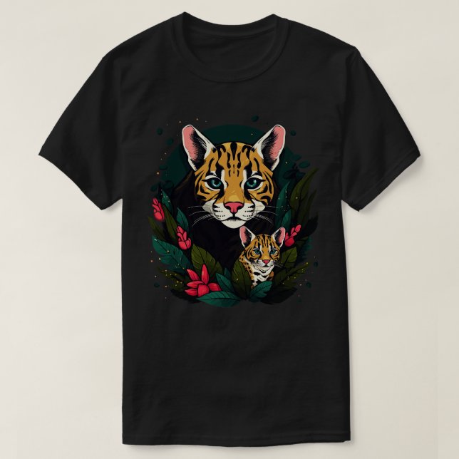 T-shirt Fête des pères d'ocelot (Design devant)