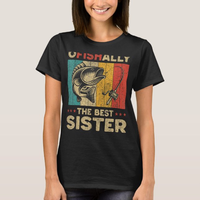 T-shirt Fête des pères Drôle Pêche Ofish Le meilleur sist (Devant)