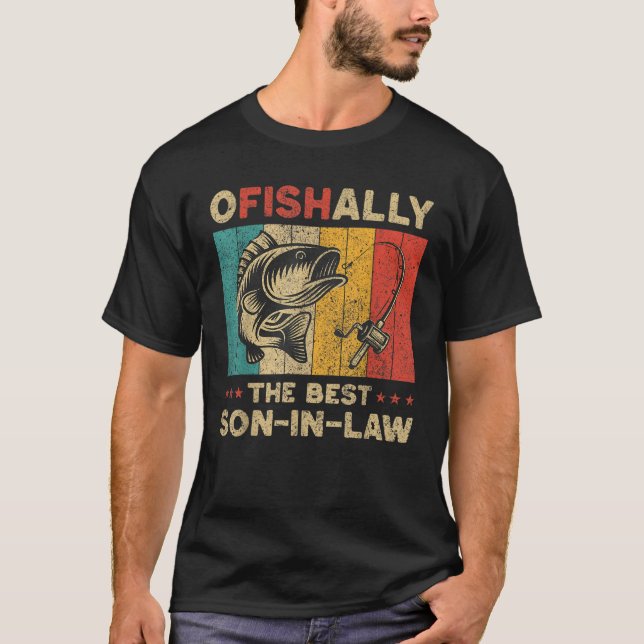 T-shirt Fête des pères Drôle Pêcher en mer Le meilleur fil (Devant)