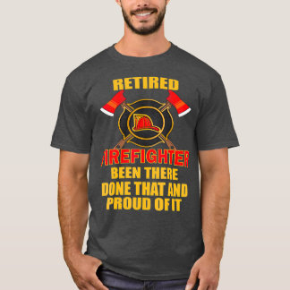 T-shirt Fête des pères du chef pompier retraité