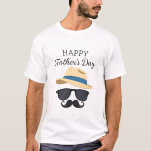 T-shirt Fête des pères Fedora, Lunettes de soleil et style