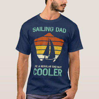 T-shirt Fête des pères Funny Voilier Papa Papa Papa Papa V