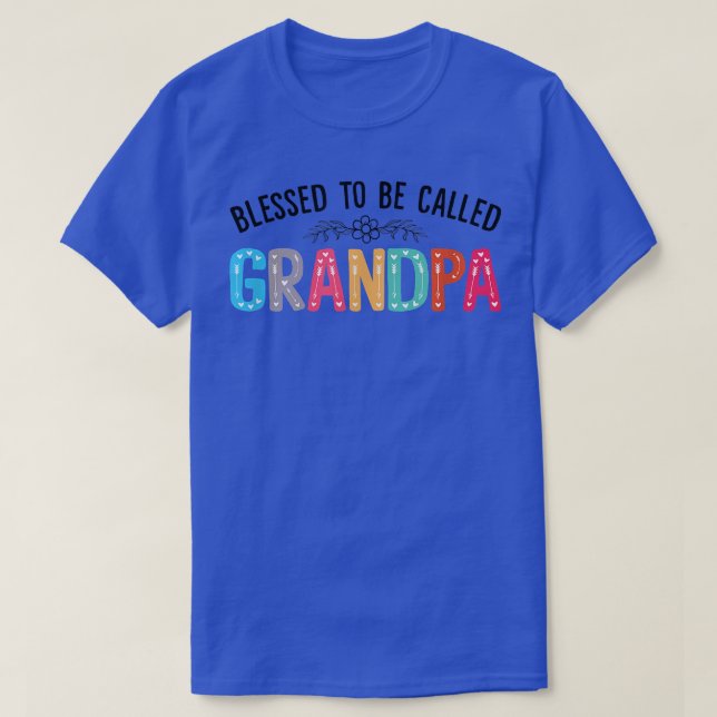 T-shirt Fête des pères Graphique Fleur Hommes Heureux D'Êt (Design devant)
