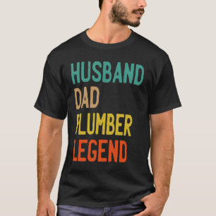 T-shirt Fête des pères LÉGENDE DU MARI DAD PLUMBER