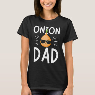 T-shirt Fête des pères légumes Papa Oignon Jardinier