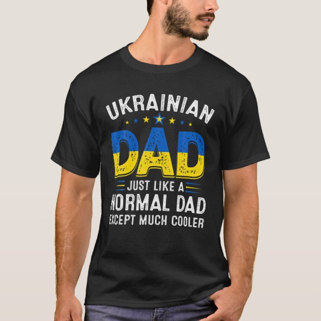 T-shirt Fête des pères masculine ukrainien définition papa (Devant)