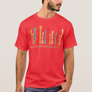 T-shirt Fête des pères Meilleur Grand-Père Jamais Guitare 