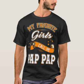 T-shirt Fête des pères Mes Filles Favorites Appelez-Moi Pa