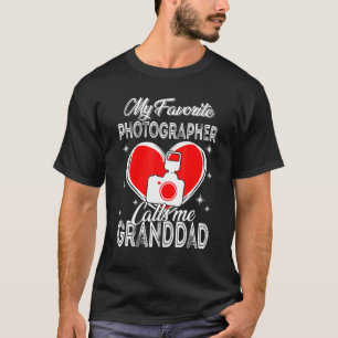 T-shirt Fête des pères Mon Photographe Préféré M'Appelle G