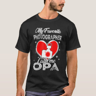 T-shirt Fête des pères Mon photographe préféré m'appelle O