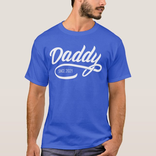 T-shirt Fête des pères - Papa depuis... (Devant)