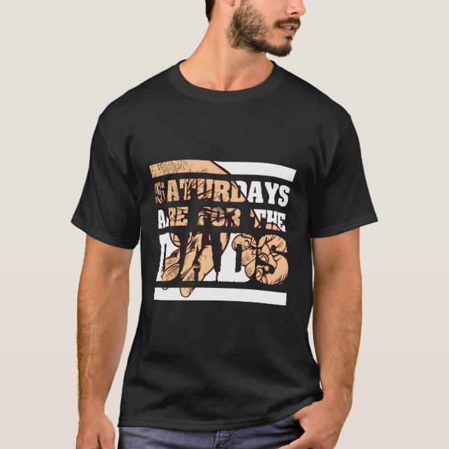 T-shirt Fête des pères Papa Les Samedi Sont Pour Les Pères (Devant)