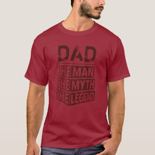 T-shirt Fête des pères Personnalisée L'Homme Le Mythe La L