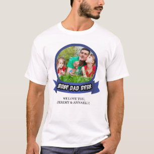 T-shirt Fête des pères personnalisée photo meilleur papa j
