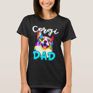 T-shirt Fête des pères propriétaire de Mens Corgi Dad Corg