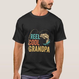 T-shirt Fête des pères Reel Grand-père Papa Papa Papa Pop 