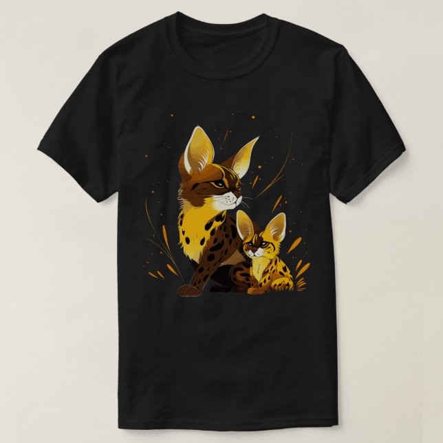 T-shirt Fête des pères Serval (Design devant)