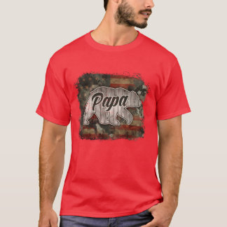 T-shirt Fête des pères vintage Papa Bear